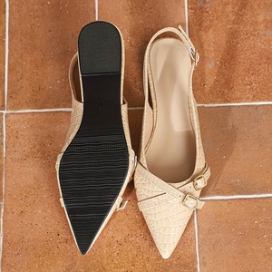 Damen Korean Cross Strap Sling back Sandalen Mode Casual Pointed Toe Flache Schuhe Damen Sommer Herbst Leicht gewicht Ballerinas - Product Image 6