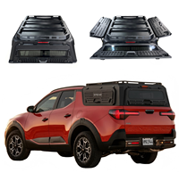 Cubierta de Acero Galvanizado o Aluminio para Camioneta de 3 Puertas, Compatible con Santa Cruz, Impermeable y con Cerradura