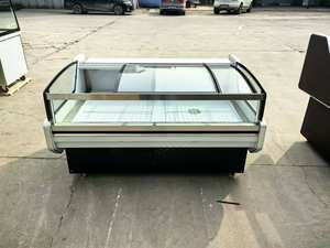 Exhibidor Refrigerador de Carne Fresca de Una Sola Temperatura con Enfriamiento por Aire para Supermercados Comerciales, Estilo Nuevo, con Curva - Product Image 4