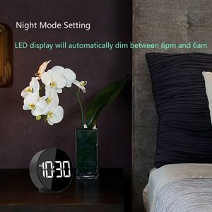 นาฬิกาปลุก LED ควบคุมด้วยเสียง นาฬิกาปลุกดิจิตอล ฟังก์ชั่นเลื่อนปลุก แสดงเวลา อุณหภูมิ นาฬิกาอิเล็กทรอนิกส์ตั้งโต๊ะ ติดผนัง นาฬิกาปลุกอัจฉริยะ - Product Image 4