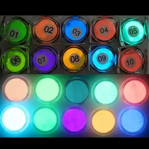 New Pigment Powder Luminous Glow In The Dark Powder For Nail Art Polish Tumblers