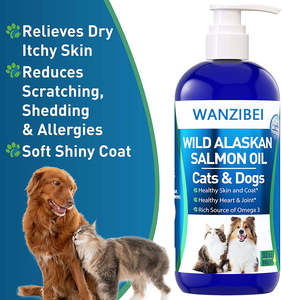 שמן סלמון אלסקי בר טהור לכלבים וחתולים תומך בתפקוד מפרקי חיסון לב בריאות אומגה 3 תוסף מזון נוזלי לחיות מחמד - Product Image 3