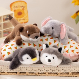 Juguete de Peluche Personalizado, <span class=keywords><strong>Mini</strong></span> Pingüino Magnético, <span class=keywords><strong>Husky</strong></span>, Mapache, Tortuga, Perezoso, Imán de Peluche para Refrigerador, Juguetes de Animales - Product Image 5