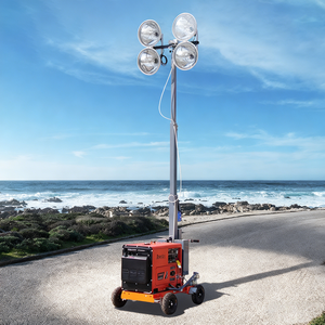 Torre de Luz LED Móvil de 5M con Potencia Blanca IP66 4.5kW/6.5KW, Ángulo de Haz de 360° para Uso en Jardines y Paisajismo FZM-1000B - Product Image 1