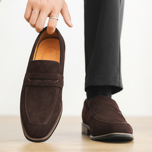 Chaussures habillées élégantes à bout pointu en PU à lacets, grande taille, pour homme, style décontracté ou formel, directement de l'usine - Product Image 4