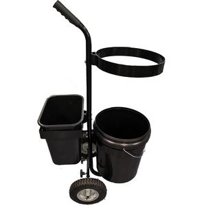 Carritos de Jardinería y Camping con Ruedas, con 2 Cubos y Bolsa Organizadora de Herramientas - Product Image 3