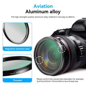 MC-UV ống kính quang học bảo vệ lọc cho DLSR máy ảnh chuyên nghiệp 67 Mét tầm cỡ kim loại nhiếp ảnh UV Lọc - Product Image 5