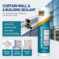Scellant silicone neutre transparent résistant aux intempéries pour aquariums en verre, travaux du bois, emballage et transport
