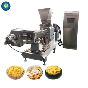 jinan cornflake corn flakes manufacturing production line corne flakes round breakfast cereal making machine