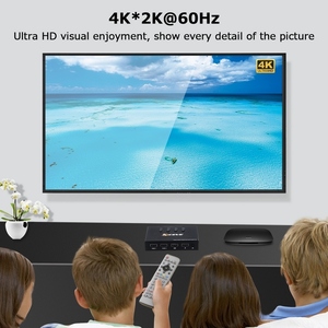 KCEVE-Conmutador de 4 puertos <span class=keywords><strong>USB</strong></span>, Selector de 4 puertos, conmutador de salida 4 en 1 con control remoto, salida de sincronización de audio y vídeo - Product Image 5