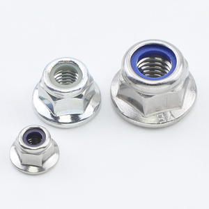 Inserts d'écrous autobloquants en acier au carbone/nylon, écrous autobloquants en acier inoxydable NYLOCK M3-M10, zingués, norme DIN6926 - Product Image 1