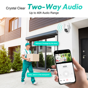 Botslab Outdoor Pan/Tilt <b>Camera</b> Pro W311 3MP 2K HD Night Vision Motion Detection Memory Card Cloud Tuya App IP66 Weatherproof - Product Image 5