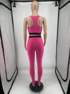 Conjunto De Dos Piezas De Moda Para Mujer Novedades 2022, Conjunto Sexy De Verano De Joggers Para Mujer De 2 Piezas Con Crop Top Y Pantalones - Product Image 5
