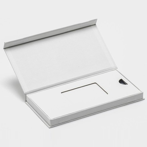 Custom Luxury <b>Black</b> Velvet Size Gift Card <b>Boxes</b> Carte Boite Cardboard Wed <b>Black</b> Thin Packaging Credit Business Card Box for Card - Product Image 5