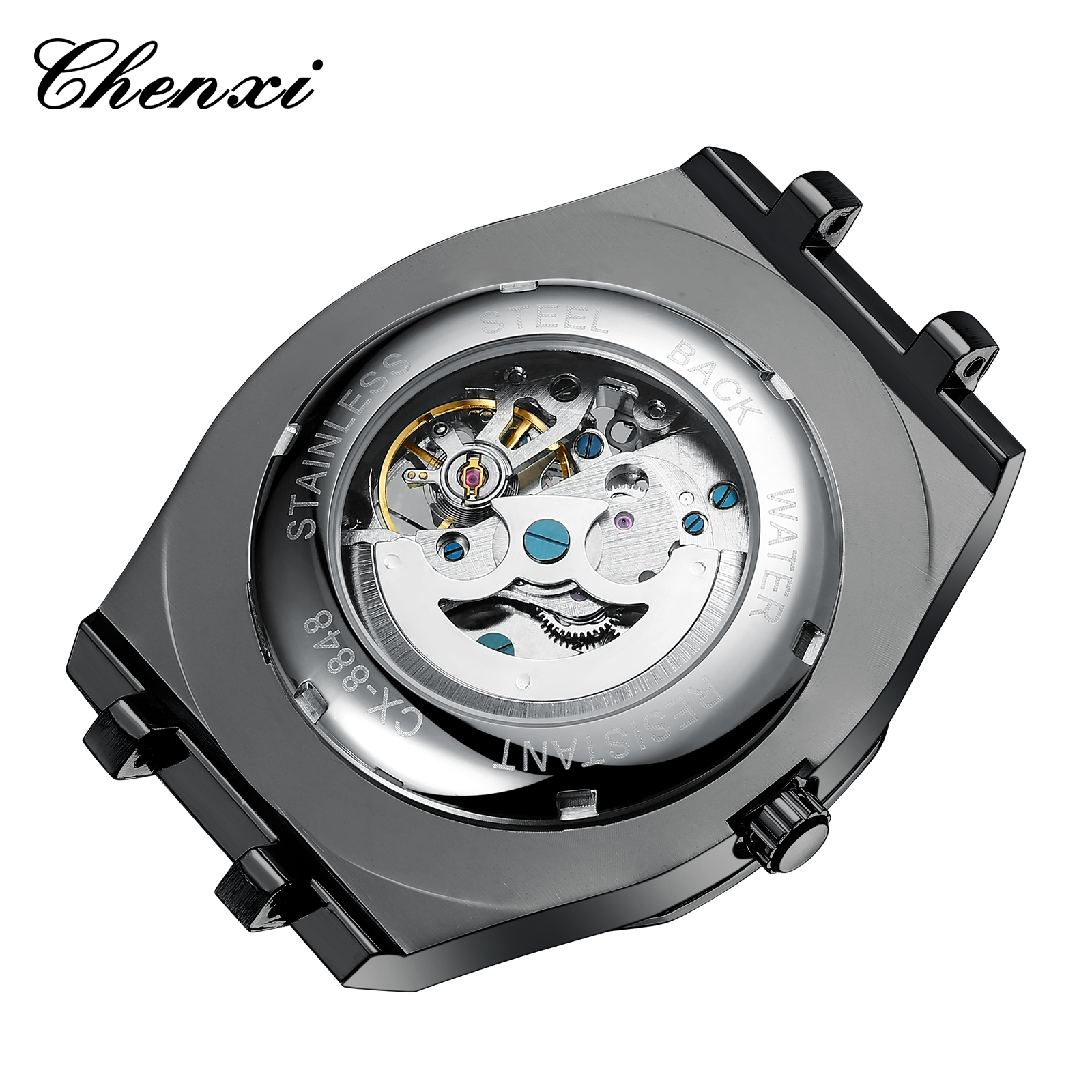 CHENXI Watch 8848 Skeleton Automatic Mechanical Man Waterproof