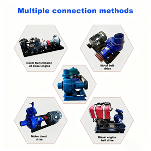 Pompe centrifuge à boue diesel, pompe de dragage à aspiration de sable, 4 pouces, portable, personnalisée pour les grosses particules solides - Product Image 4