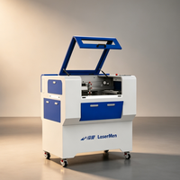 Machine de découpe et gravure laser CO2 LM-6040-80WQ 100W 2 pour le traitement de l'acrylique, du bois, du MDF et du cuir, OEM, mobile, best-seller