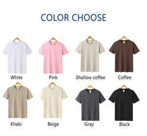 تي شيرت رجالي سادة مع شعار مخصص تي شيرت سادة بمقاسات عالية الجودة للرجال - Product Image 2