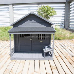 Maison de luxe pour chien, niche en bois pour chien d'extérieur, maison pour animaux de compagnie en bois, cages et transporteurs pour animaux de compagnie, loisirs durables - Product Image 5