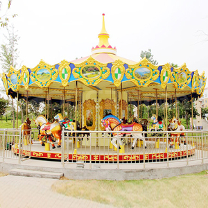 Carrusel de Gran Tamaño con Accionamiento Superior, Equipo de Diversión para Niños, Atracciones de Feria - Product Image 2