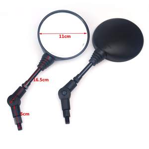 10mm Round Folding Rearview Motorcycle <b>Mirrors</b> for Sports Bike Suzuki Cruiser Scooter for Honda - Product Image 4