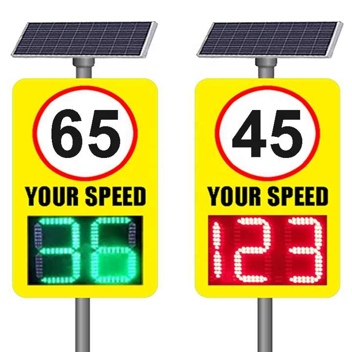 Solar Powered Speed Radar Meter Sample Speed Sign To Use For