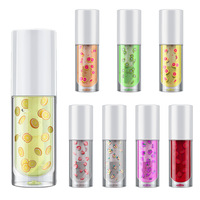 Grand pinceau à tête Fat pier fruit vegan brillant à lèvres transparent hydratant grand support glaçage à lèvres brillant à lèvres