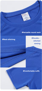 100% Polyester Kurzarm Großhandel Schnelltrocknend Lauf-Sport-T-Shirt Herren Hochwertige Fitness-T-<span class=keywords><strong>Shirts</strong></span> mit Individueller Bedruckung - Product Image 6