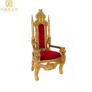 Chaise de Mariage de Luxe Dorée, Trône de Mariage de Haute Qualité pour le Roi et la Reine, Idéal pour les Événements - Product Image 2