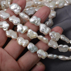 Cuentas Redondas Edison de 9-11 mm, Perlas Naturales de Agua Dulce, Blancas, Rosas y Moradas, Recubiertas de Aceite Brillante, para Hacer Joyas y Collares Hechos a Mano - Product Image 1