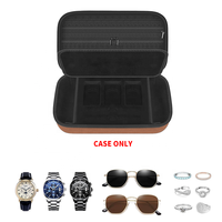 Étui de transport portable et résistant à l'eau CNCY en EVA avec fermeture éclair pour lunettes, colliers, bagues et bracelets