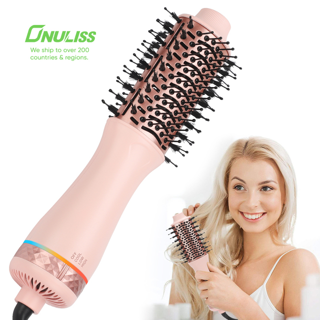 800W Travel Hair Dryer Brush One Hair Dryer and Styler Mini Hot Air Brush Blow Dryer and Styler Volumizer