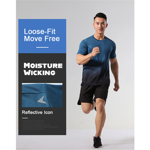 Camiseta Deportiva de Manga Corta para Hombre, Estampado de Puntos, Secado Rápido, Ecológica, Marca Gradient Gym, Estilo Japonés, Promocional, Dryfit, Supima - Product Image 6