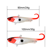 Leurre souple en plastique pour poissons, corps souple avec plomb intégré, leurre nageur, 90mm 24g, 100mm 30g, en TPE souple, leurre de pêche artificiel