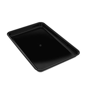 Vassoio Rettangolare per Banco da Macellaio 44x29 Cm Nero Formato A5 Bordo Arrotondato Altezza 2,6 Cm Organizzatore per Frigorifero - Product Image 1