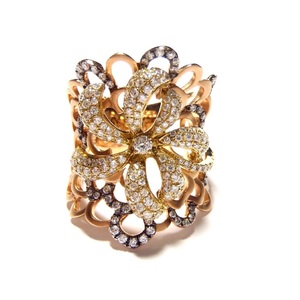 Bague fantaisie en or Rose 18k avec diamant naturel pour femme, vente directe d'usine, dernière conception, haute qualité - Product Image 1