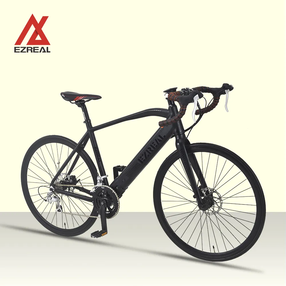 EZREAL 2021 Nouveau design de vélo électrique de route de ville vélo électrique pour adulte 700c 36v 250w batterie au lithium frein à disque en alliage d'aluminium