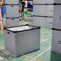 Emballage de stockage en plastique PP ondulé, léger, pliable, imperméable et recyclable, personnalisé pour les boîtes destinées aux supermarchés