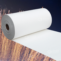 Papel de Fibra Cerámica Refractaria de Alta Pureza y Baja Conductividad Térmica, Resistente al Calor, para Horno Industrial, Clasificación 1260