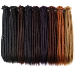 Extensions de cheveux synthétiques 20 pouces 10 grammes Dreadlocks colorées Crochet tressé Cheveux Faux Locs - Product Image 2