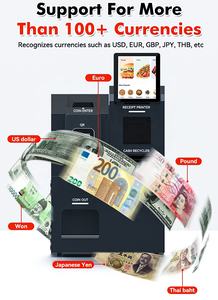 Máquina de Gestión de Efectivo Personalizada USW de 10.1 Pulgadas, Dispensador de Monedas para Supermercados, Máquina de Cambio de Billetes a Monedas, Reciclador de Efectivo, Quiosco - Product Image 3