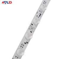 DC24V High Power Edge Lit RGB Led Hard Strip Lights Bar avec Lentille 5050SMD RGBWW RGBNW RGBW Barres d'éclairage LED réglables en couleur