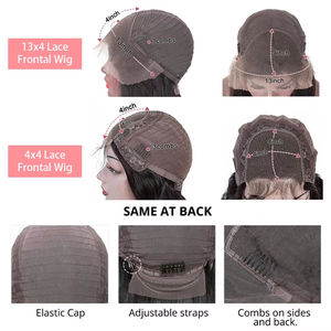 4 #   วิกผมบ๊อ<span class=keywords><strong>บ</strong></span>สั้นสีน้ำตาลช็อกโกแลต 13x4 แบ<span class=keywords><strong>บ</strong></span>เปียกและหยักศก วิกผมหน้าผากลูกไม้<span class=keywords><strong>ผม</strong></span>แท้แ<span class=keywords><strong>บ</strong></span><span class=keywords><strong>บ</strong></span>หยิก ถอนขนแล้ว ฟอกปมผม วิกผมหน้าผากลูกไม้ - Product Image 6