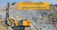 Foreuse hydraulique intégrée DTH KT7D KT7C KT7H 90-135 mm pour le forage de trous de dynamitage minier, directement de l'usine