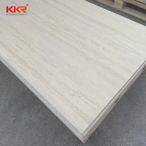 Solid surface sheet for shower walls marble look solid surface brown marble pattern color high density acrylic solid surface