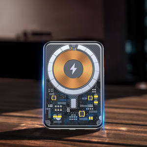 UNK tytyle ranransparent 10000mAh agagnetic ower 15ank 1515W iireless Harger xternal atteraty <span class=keywords><strong>para</strong></span> isone 12 <span class=keywords><strong>13</strong></span> 14 ro AX - Product Image 4