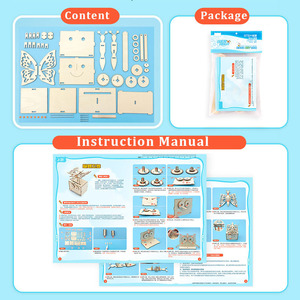 Rompecabezas <span class=keywords><strong>de</strong></span> Mariposa <span class=keywords><strong>de</strong></span> <span class=keywords><strong>Madera</strong></span> con Manivela, Rompecabezas 3D STEM, Juguete Educativo <span class=keywords><strong>de</strong></span> Ensamblaje Mecánico para Niños <span class=keywords><strong>de</strong></span> 2 a 4 Años - Product Image 4