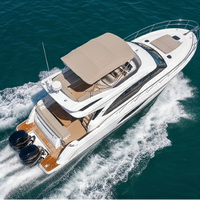 Yacht Axe Bow 9,93 m avec flybridge, stable pour la navigation en haute mer, deux moteurs Yamaha 300 CV, cabine en FRP, conception anti-nausée, certifié CCS CE