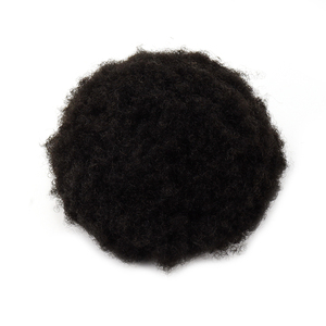 Prothèse capillaire <span class=keywords><strong>homme</strong></span> bouclée <span class=keywords><strong>afro</strong></span> 2mm, 100% cheveux humains, base en PU noir, système de remplacement capillaire naturel noir pour <span class=keywords><strong>homme</strong></span> - Product Image 4