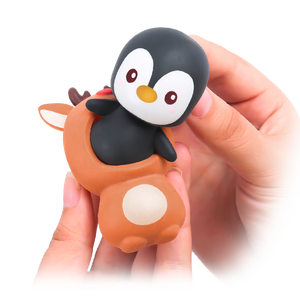 DIY <b>Puzzle</b> Novelty Cute Christmas Dressing Animal Wear Penguin Soft TPR Fidget Sensory Squeeze Toys 7 Clothes Girls Boys 5 7 - Product Image 2